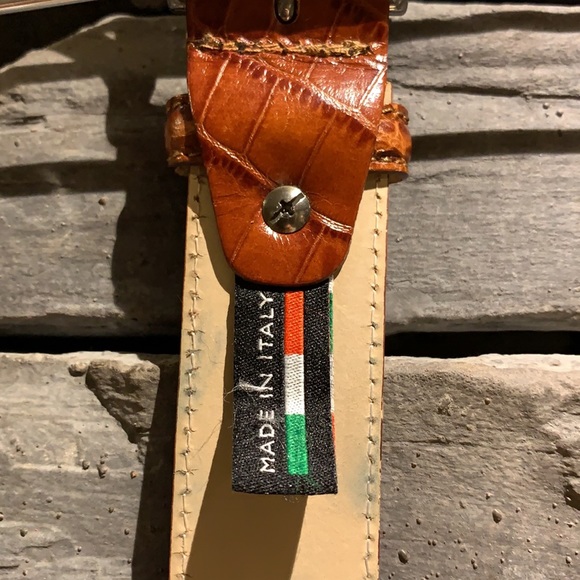 Italian leather “Lindberg” men’s belt - Picture 2 of 3